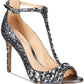Badgley Mischka Women's Conroy Embellished T-Strap Pump Gray Size 6 M