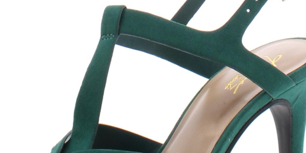 Thalia Sodi Women's Verrda Open Toe Special Occasion Slingback Sandals Green Size 6.5 M