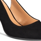 Material Girl Women's Slingback Goring Cushioned Darcie Pointed Toe Stiletto Slip on Dress Pumps Black Size 9 M