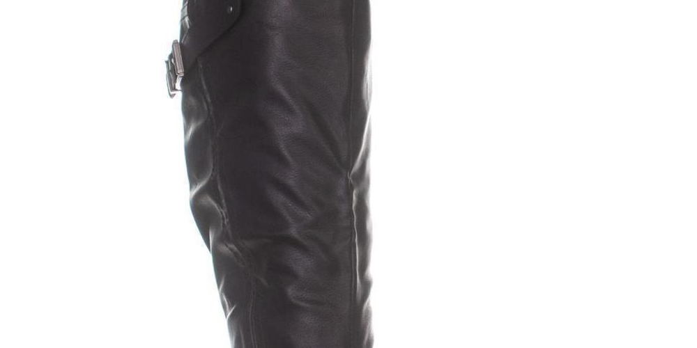 Style & Co Women's  Mayy Wide Calf Knee High Boots Black Size 9.5M