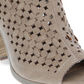 Sugar Footwear Women's Casual Boots - Natural Perforated Bootie Size 11M