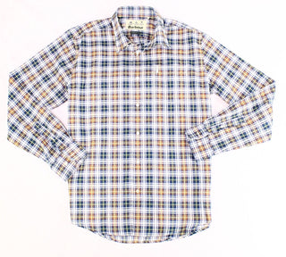 Barbour Men's Lund Thermo-tech Lund Plaid Shirt Brown Size XXL