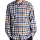 Barbour Men's Windowpane Plaid Long Sleeve Classic Fit Button Down Casual Shirt Blue Multi Size XL