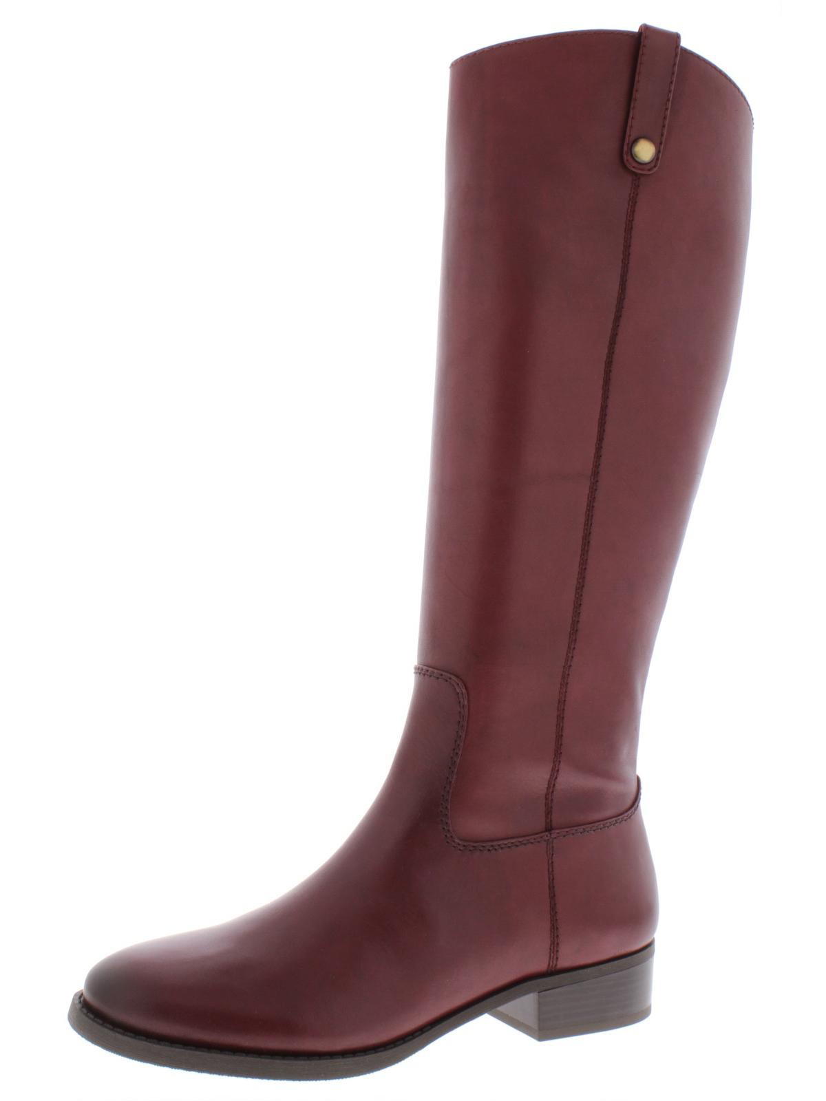 INC International Concepts Women's Fawne Riding Leather Boots Red Size 6 M