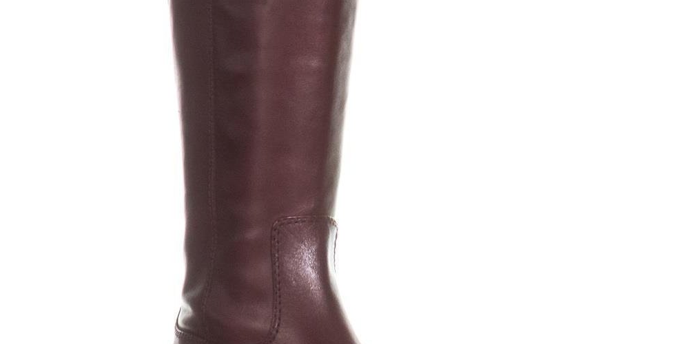INC International Concepts Women's Fawne Riding Leather Boots Red Size 6 M