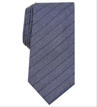 Alfani Men's Prime Striped Skinny Slim Silk Neck Tie Blue Size Regular