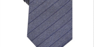 Alfani Men's Prime Striped Skinny Slim Silk Neck Tie Blue Size Regular