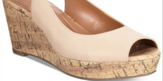 Style & Co Women's Sondire Peep Toe Casual Slingback Sandals Brown  Size -10.5 M