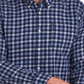 Barbour Men's Plaid Collared Work Dress Shirt Blue Size XX-Large