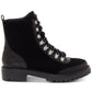 Lucky Brand Women's Ilianna Leather Closed Toe Ankle Fashion Boots Black Size 6 M