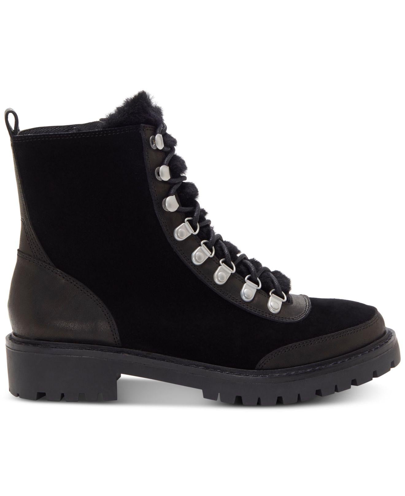 Lucky Brand Women's Ilianna Leather Closed Toe Ankle Fashion Boots Black Size 6 M