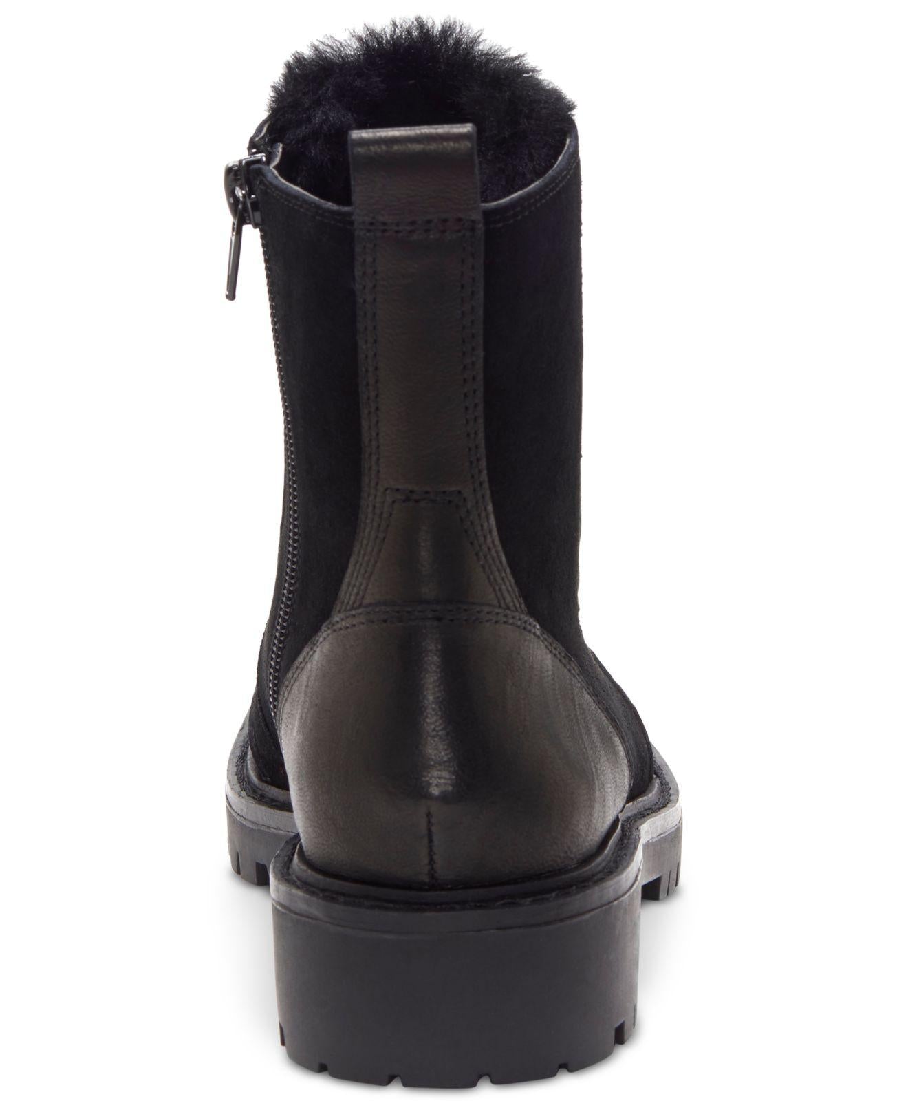Lucky Brand Women's Ilianna Leather Closed Toe Ankle Fashion Boots Black Size 6 M