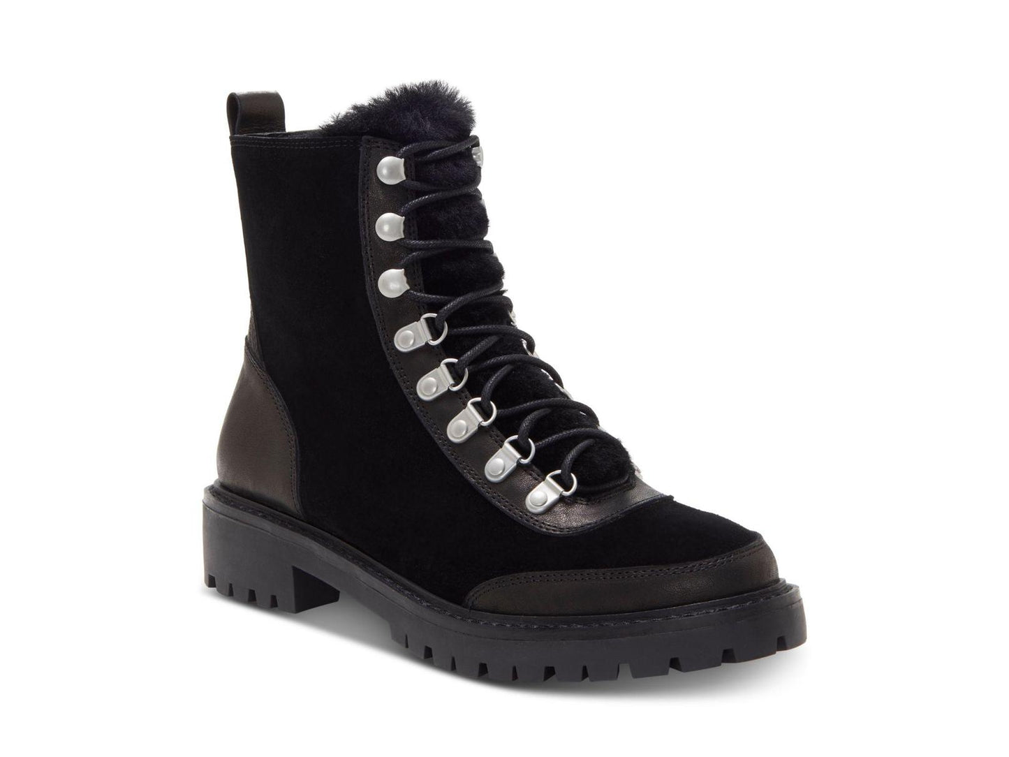 Lucky Brand Women's Ilianna Leather Closed Toe Ankle Fashion Boots Black Size 6 M