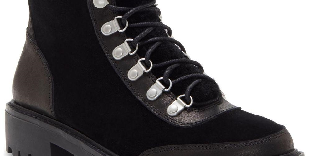 Lucky Brand Women's Ilianna Leather Closed Toe Ankle Fashion Boots Black Size 6 M