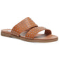 Steve Madden Womens Dede Faux Leather Slide Sandals Brown Size 6.5M