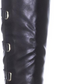 Thalia Sodi Women's Crisscross Straps Buckle Accent Strappy Veronika Almond Toe Block Heel Zip-up Boots Black Size 7.5 M