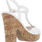 American Rag Women's Peep Toe Special Occasion Ankle Strap Sandals White Size 9 M