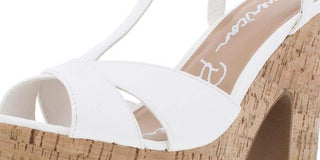 American Rag Women's Peep Toe Special Occasion Ankle Strap Sandals White Size 9 M