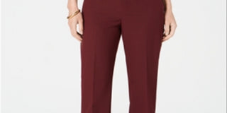 Charter Club Women's Trouser Pants  Carriage Red Combo Red Size 12