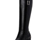 Alfani Women's Nellie Leather Closed Toe Knee High Riding Boots Black Size 7.5 M