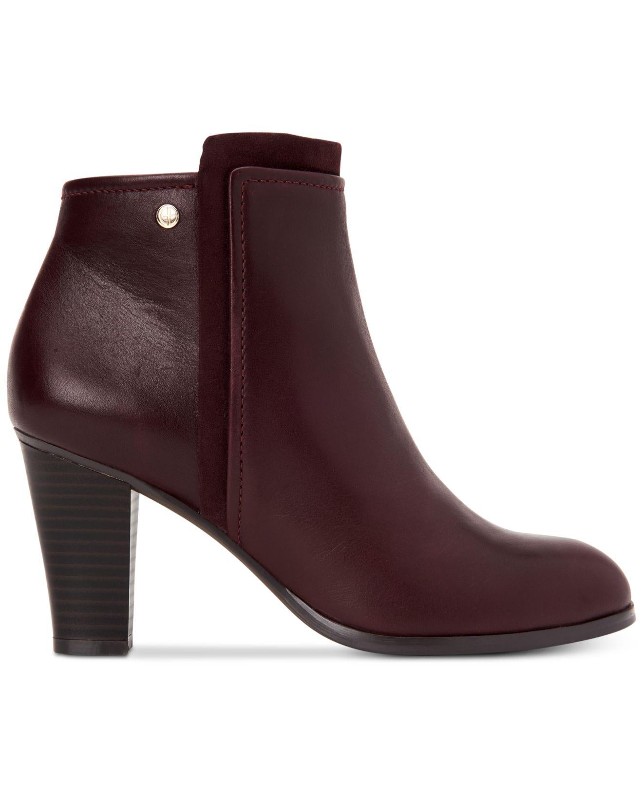 Giani Bernini Women's Bellee Closed Toe Ankle Fashion Boots Red Size 11 M