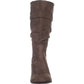 ESPRIT Women's  Oliana Folded Top Block Heel Mid Calf Boots Brown Size 8.5