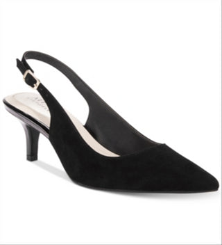 Alfani Women's Babbsy Pointed Toe Ankle Strap Classic Pumps Black Size 7.5 M