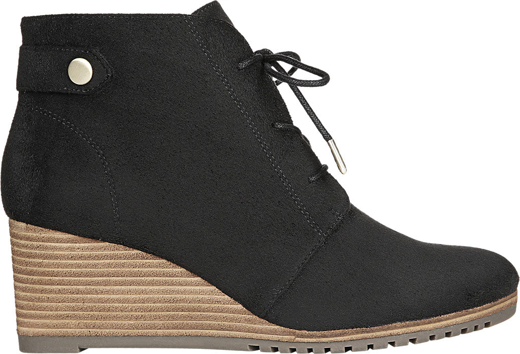 Dr. Scholls Women's Conquer Wedge Bootie Black Size 6 M