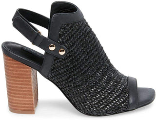 STEVEN by Steve Madden Women's Sweep Heeled Sandal Black Size 7.5 M