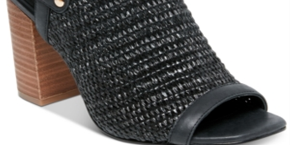 STEVEN by Steve Madden Women's Sweep Heeled Sandal Black Size 7.5 M