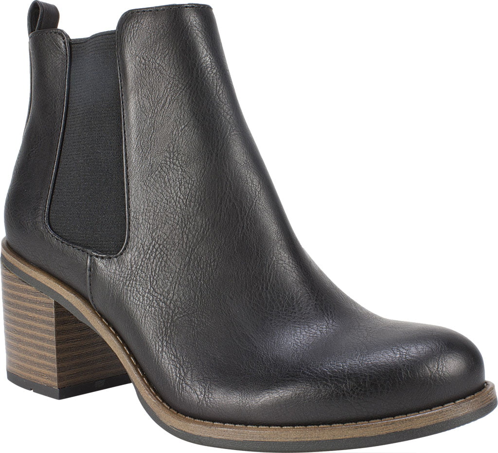 White Mountain Women's Destiny Chelsea Booties Black Size 5 M