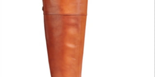 INC International Concepts Women's Karmenn Leather Tall Over the Knee Boots Brown Size 9.5 M