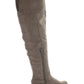American Rag Women's Adarra Buckle Stacked Heel Over the Knee Boots Brown Size 8.5 M