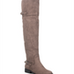 American Rag Women's Adarra Buckle Stacked Heel Over the Knee Boots Brown Size 8.5 M