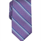 Perry Ellis Portfolio Men's Dena Striped Professional Neck Tie  Purple One Size