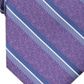 Perry Ellis Portfolio Men's Dena Striped Professional Neck Tie  Purple One Size