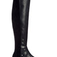 Material Girl Women's Webby Over-The-Knee Bo Black Smooth Size 8.5M