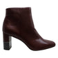 Alfani Women's Walliss Leather Closed Toe Ankle Fashion Boots Red Size 7.5 M