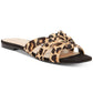 INC International Concepts Women's GARGI Leather Open Toe Brown Size 6.5 M