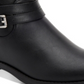 Style & Co. Women's State Faux Leather Ankle Booties Black Smooth  Black Size 5 M