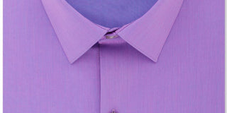 Kenneth Cole Reaction Men's All Day Flex Performance Stretch Solid Dress Shirt Thistle Purple Size 15X34-35