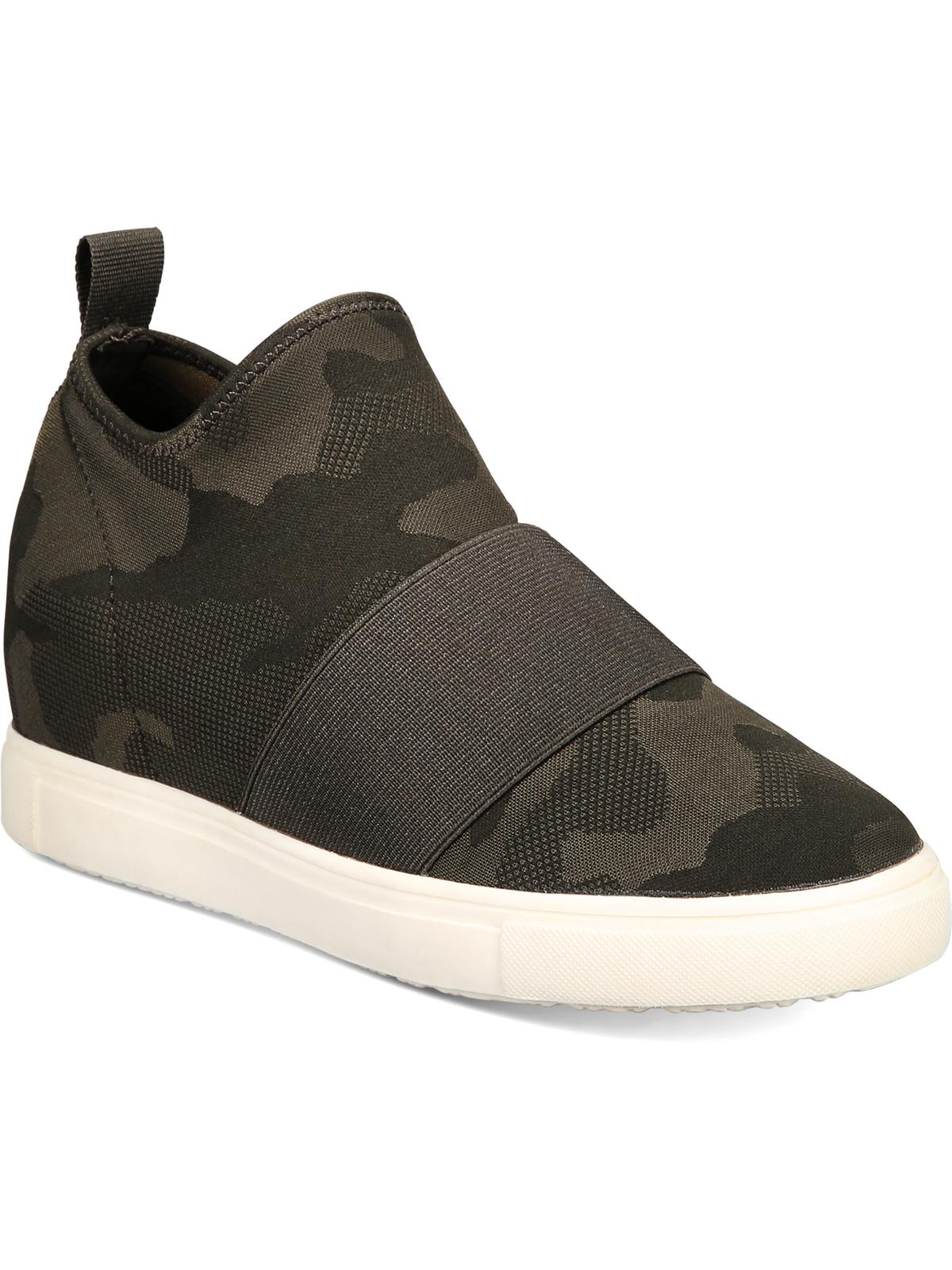 Material Girl Women's Camouflage Cushioned Lug Sole Quila Round Toe Platform Slip on Athletic Sneakers Green Size 8 M