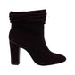 DKNY Women's Sabel Leather Almond Toe Ankle Fashion Boots Black Size 6