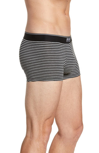Hugo Boss Men's Striped Trunks Gray Size X-Large