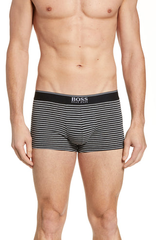 Hugo Boss Men's Striped Trunks Gray Size X-Large