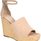 Jessica Simpson Women's Suella Fabric Peep Toe Casual Ankle Brown Size -6.5M