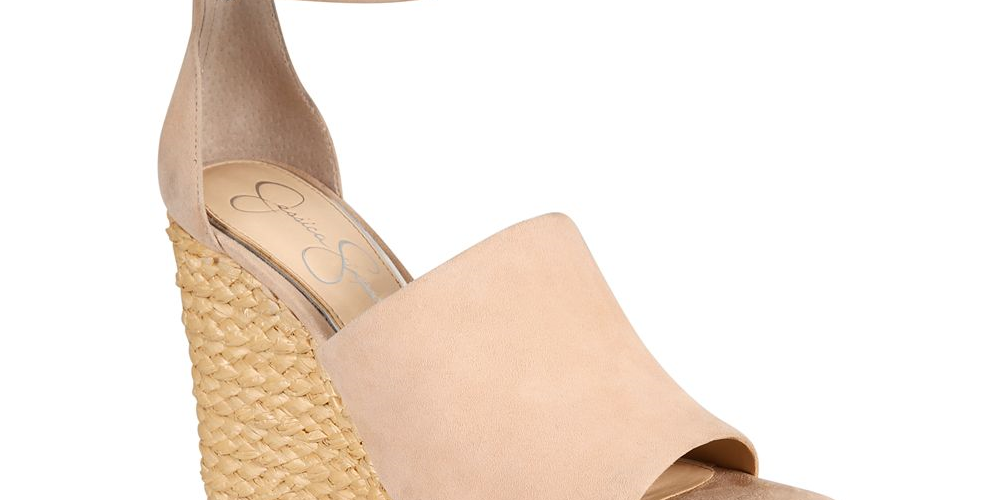 Jessica Simpson Women's Suella Fabric Peep Toe Casual Ankle Brown Size -6.5M