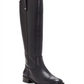 INC International Concepts Women's Fawne Leather Closed Toe Over Knee Riding Black Size 10M