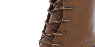 Sporto Women's Ariel Faux Leather Ankle Rain Boots  Brown Size 6 M