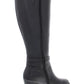 Giani Bernini Women's Rozario Leather Almond Toe Knee High Fashion Boots Black Size 7.5 W-WC